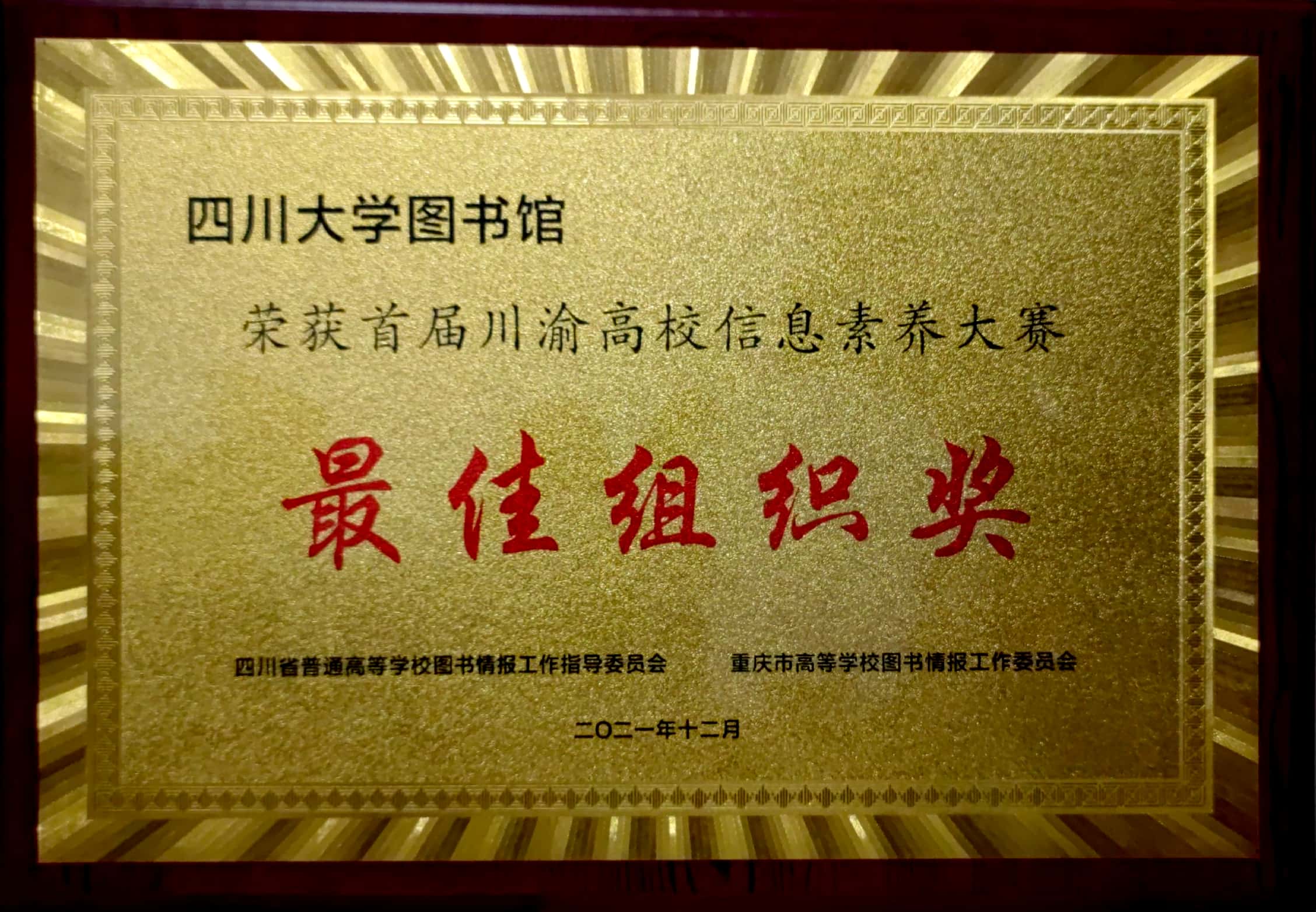 最佳组织奖